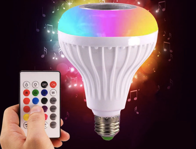 Foco Parlante - Luz RGB con Bluetooth